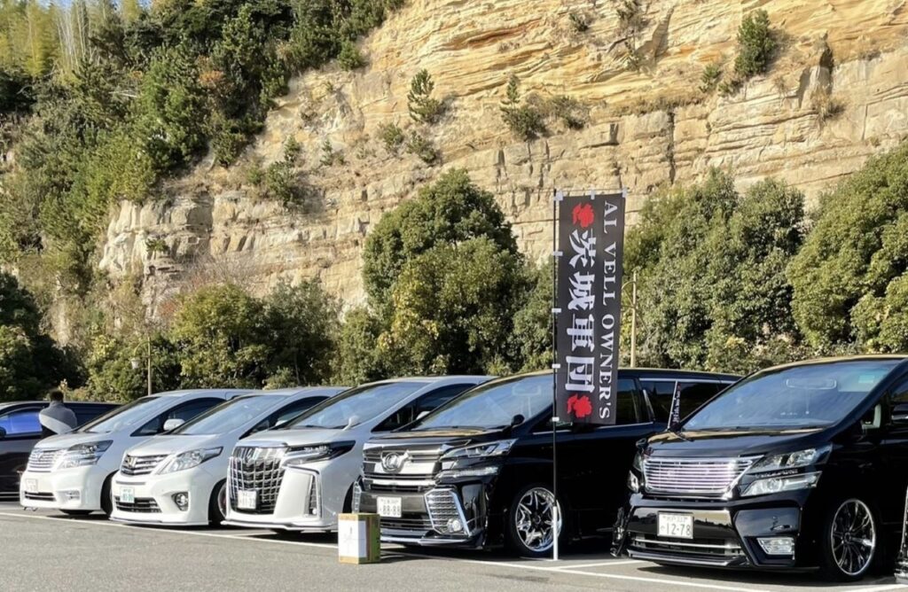 茨城軍団様　車イベントのぼり事例